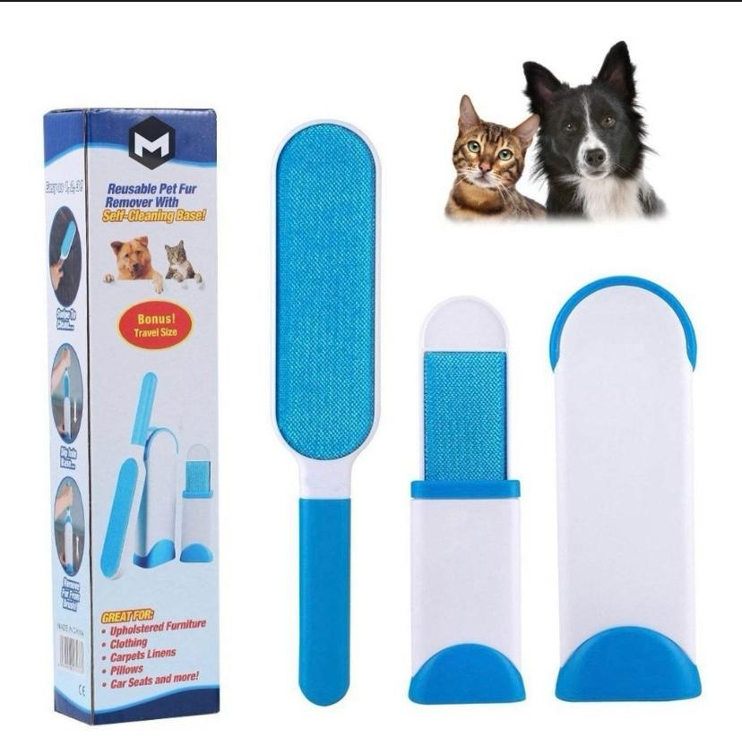 CEPILLO REMOVEDOR PELOS Y PELUSA MASCOTA